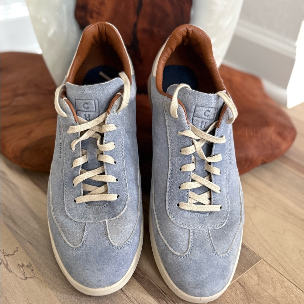 Cole Haan Casual Suede Men's Sneakers - Light Blue
